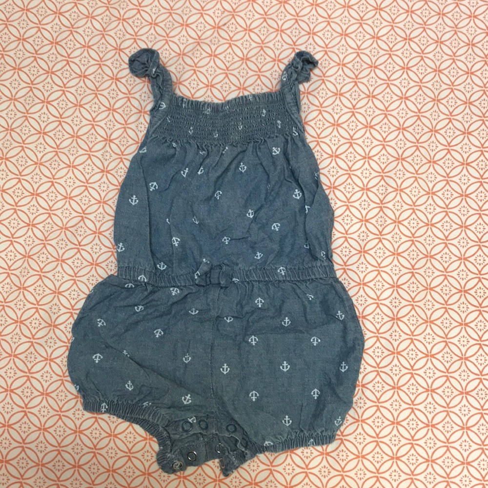 Carter’s denim anchor romper